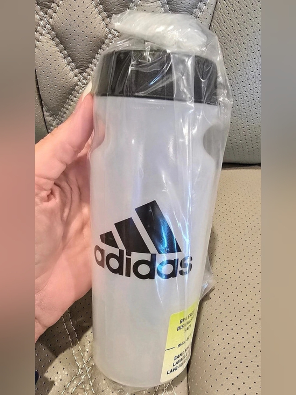 adidas Stadium Water Bottle White & Black